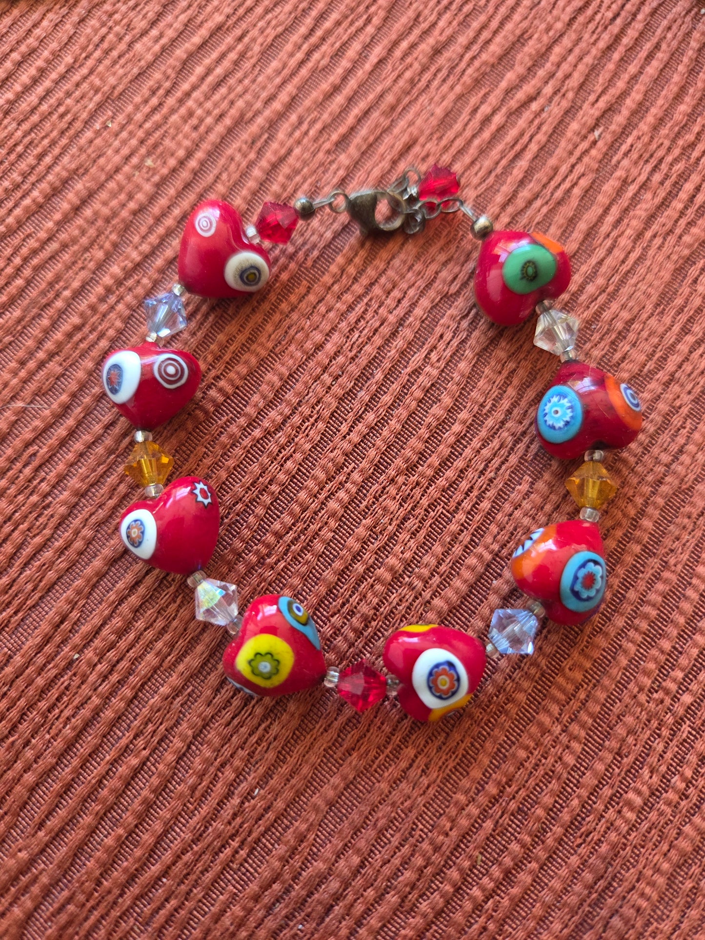 Girls heart Beaded bracelet
