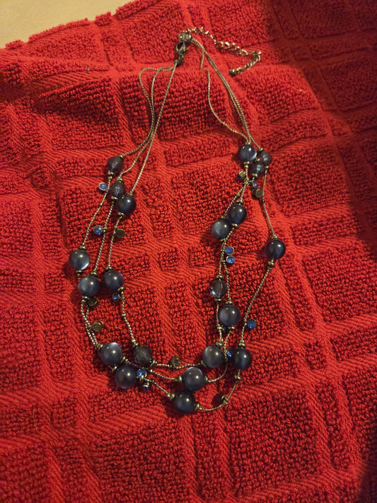 Grey Clear Necklace