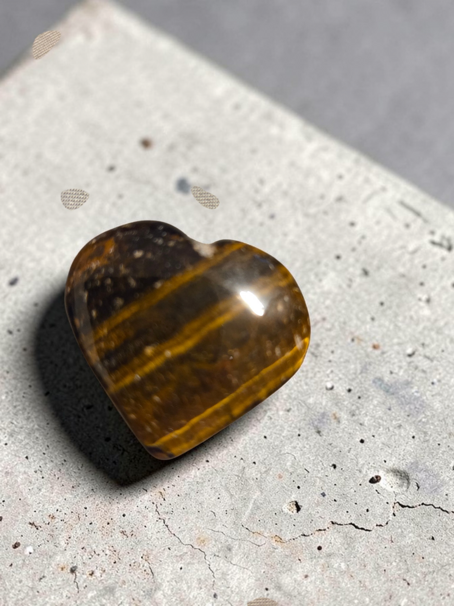 Tiger Eye Heart