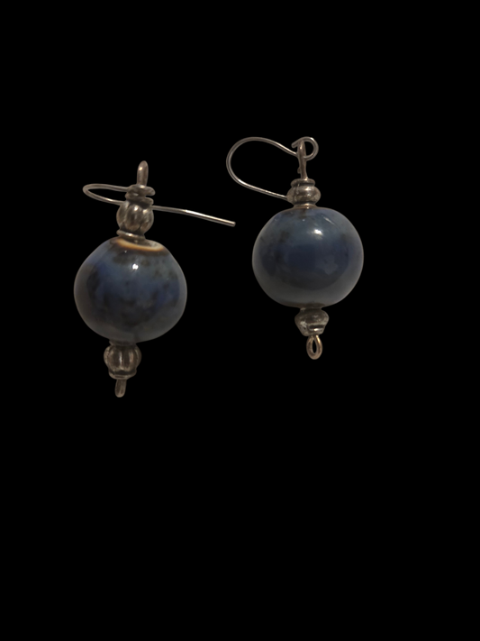 Blue hanging earrings 9