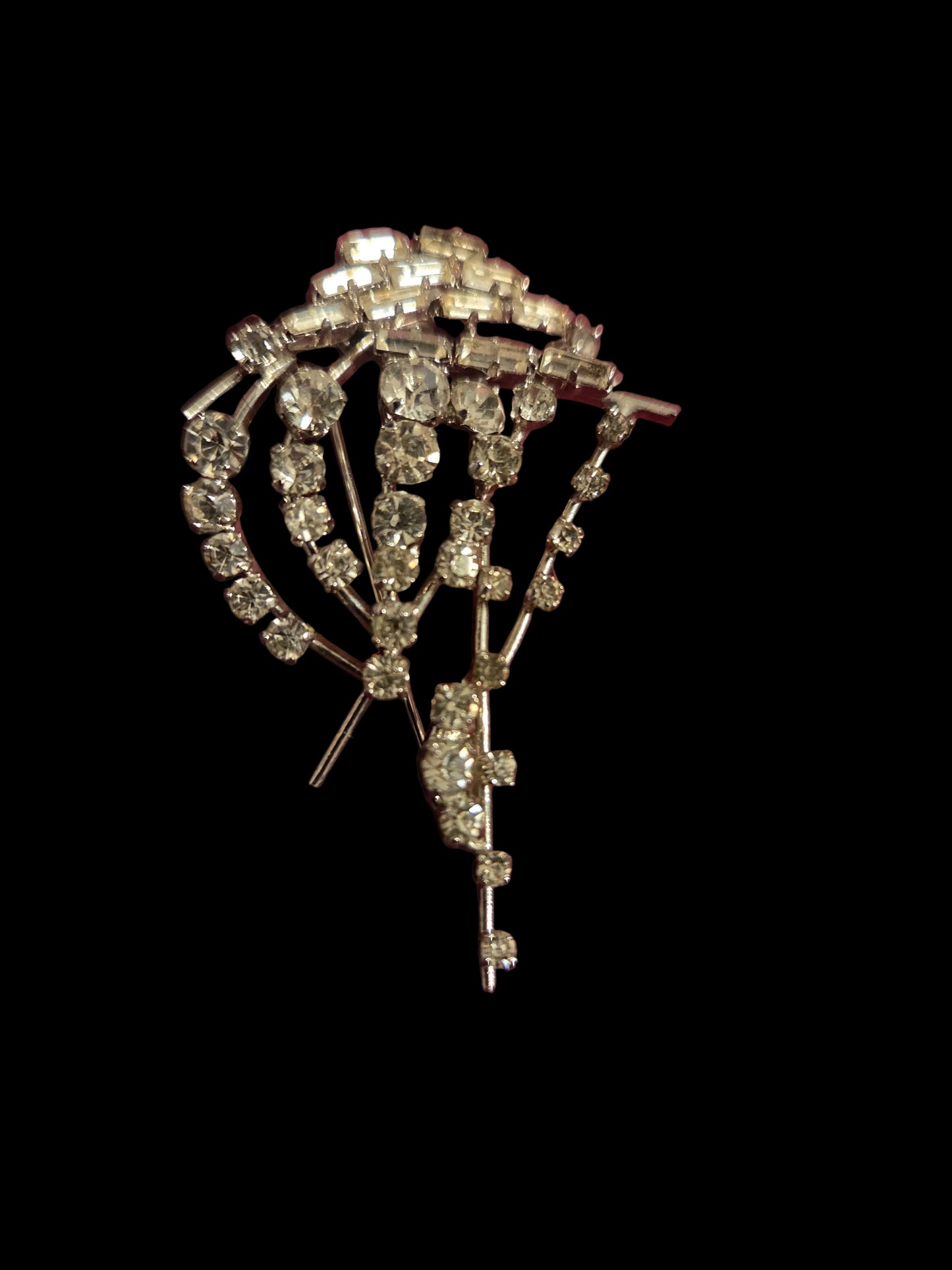 Crystal Drop Brooch