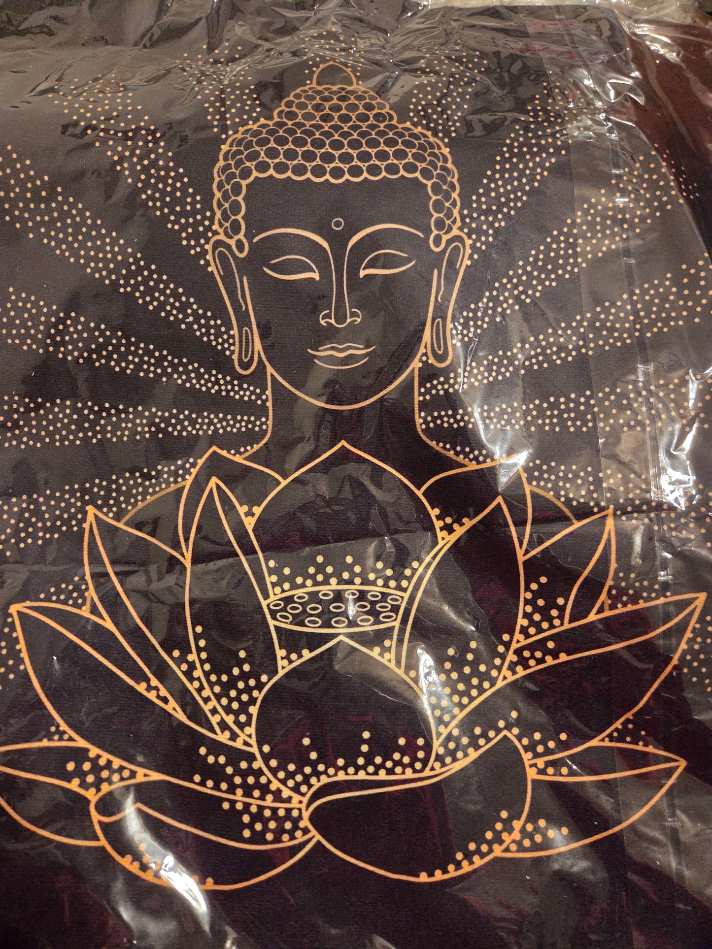 The Golden Buddha Velve Suede Cusion Cover